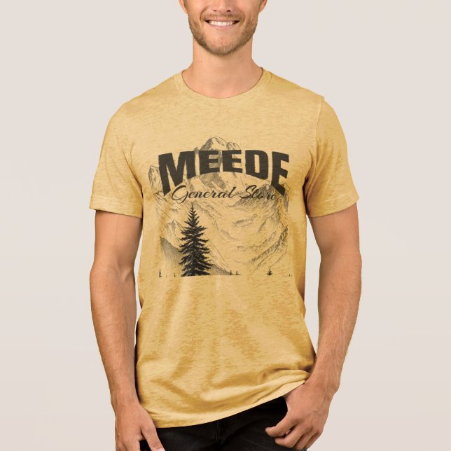 Meede-Symbol Tri-Blend Shirt (Vorderseite)
