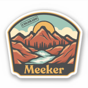 Meeker, Colorado-Aufkleber Aufkleber