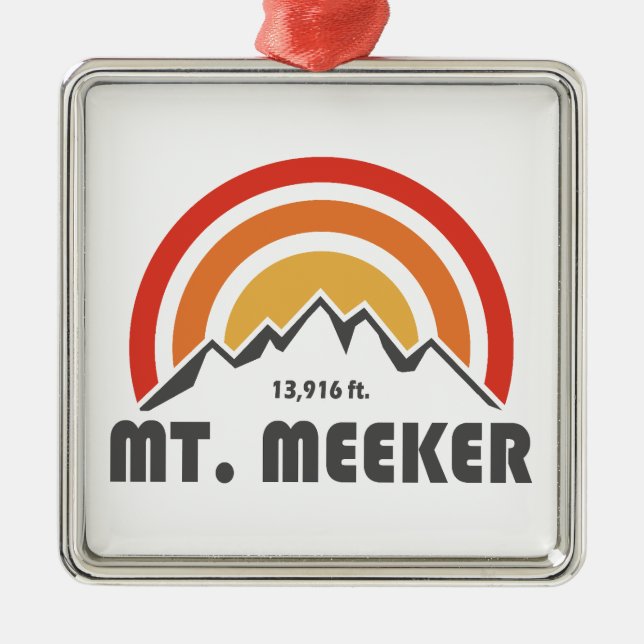 Meeker Colorado Ornament Aus Metall (Vorne)