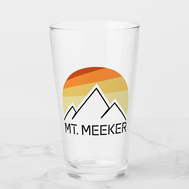 Meeker Colorado Retro Glas (Vorderseite)