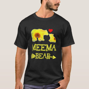 Meema Bear Sonnenblume Mutter Vater Familie Matchi T-Shirt