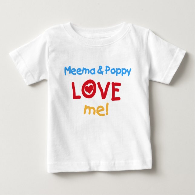 Meema & Poppy Liebe Baby T-shirt (Vorderseite)