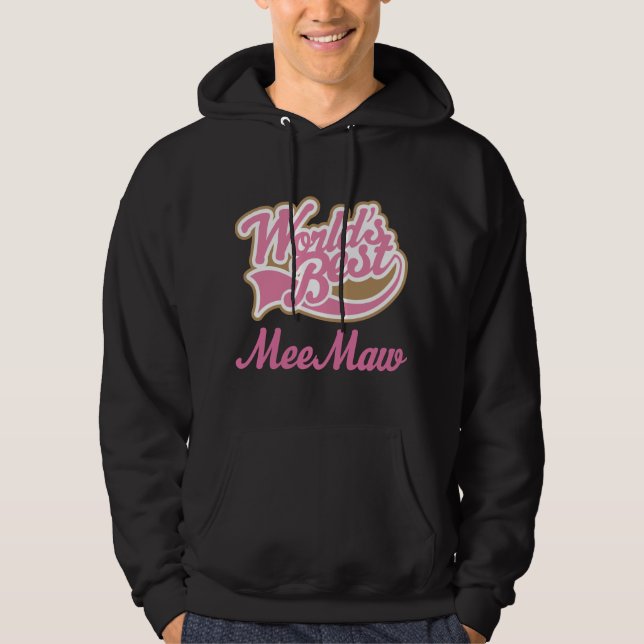 Meemaw Geschenk-Rosa Hoodie (Vorderseite)