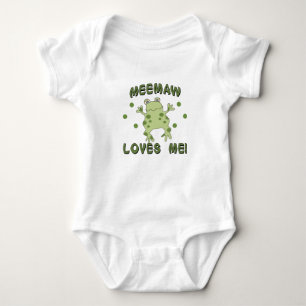 MeeMaw Lieben ich Frosch Baby Strampler