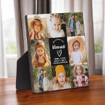 Meemaw Wir Liebe Sie hören moderne FotoCollage Fotoplatte<br><div class="desc">Die Meemaw We Liebe You Heart Modern Foto Collage Plaque ist ein berührendes und personalisiertes Geschenk, das Ihre Liebe für Ihre Großmutter zeigt. Diese hübsch gestaltete Gedenktafel besticht durch eine herzförmige Collage aus Foto, mit der Sie Ihre Lieblingsfamilienfotos in einem modernen und stilvollen Layout hinzufügen können. Die herzliche "Wir Liebe...</div>