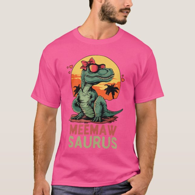 MeemawSaurus Dino Dinosaur MeemawSaurusRe Funnyre  T-Shirt (Vorderseite)