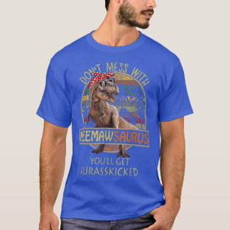 Meemawsaurus T Re Meemaw Saurus Dinosaur Mom Gift  T-Shirt