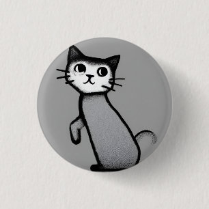Meeow! 3 cm Abzeichen Button