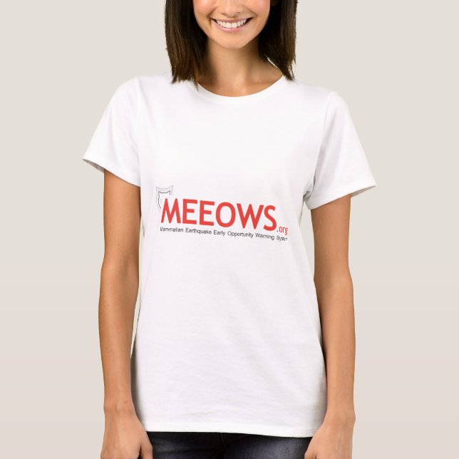 MEEOWS.org-Damen-angepasstes T-Shirt (Vorderseite)