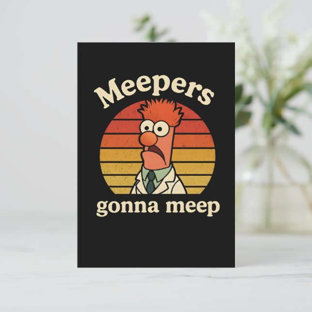 Meepers werden meepen dankeskarte (Stehend Vorderseite)