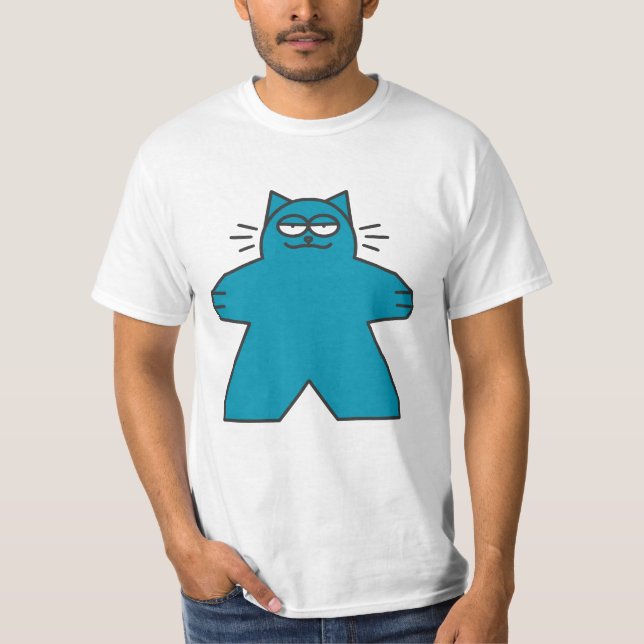 Meeple Cat Men T - Shirt (Vorderseite)
