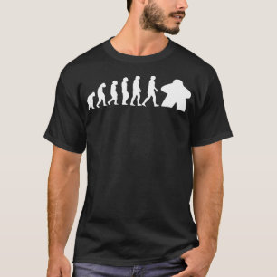 Meeple Evolution Lustige Brettspiel-Gaming-Kleidun T-Shirt