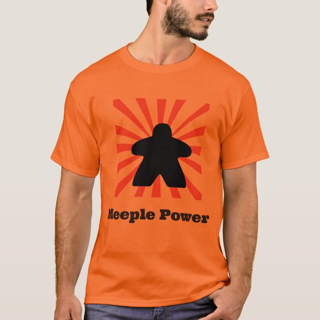 Meeple Power T-Shirt (Vorderseite)