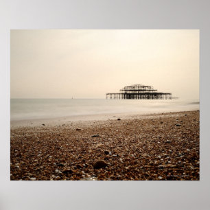 Meer an Brighton-Strand Poster