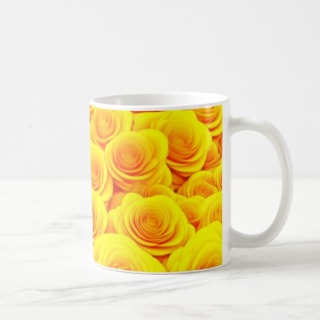 Meer aus goldenen Rosen Kaffeetasse (Rechts)