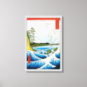 Meer bei Satta in der Provinz Suruga von Ando Hiro Leinwanddruck