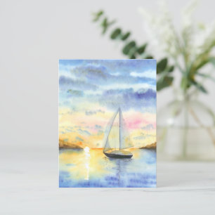 Meer bei Sonnenuntergang Postkarte