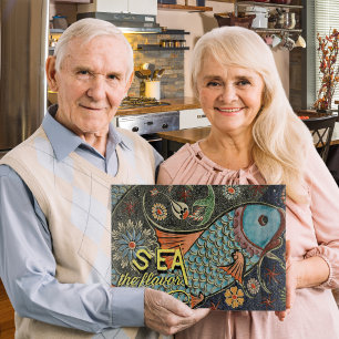 Meer Der aromatische Mosaikfisch Schneidebrett