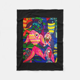 Meer der Fische Fleecedecke