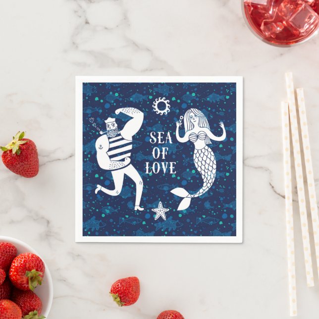 Meer der Liebe Poster Serviette (Beispiel)