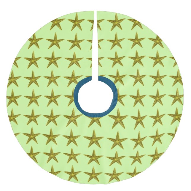 Meer der Sterne Polyester Weihnachtsbaumdecke (Vorderseite)