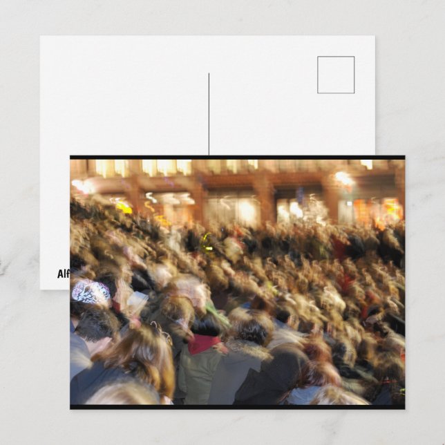 Meer des Protests Postkarte (Vorne/Hinten)