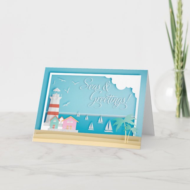 Meer & Grüße Urlaub am Meer Karte (Vorderseite)