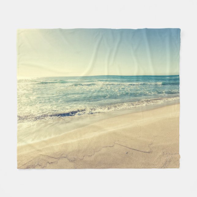 Meer im Winter Fleecedecke (Vorderseite (Horizontal))