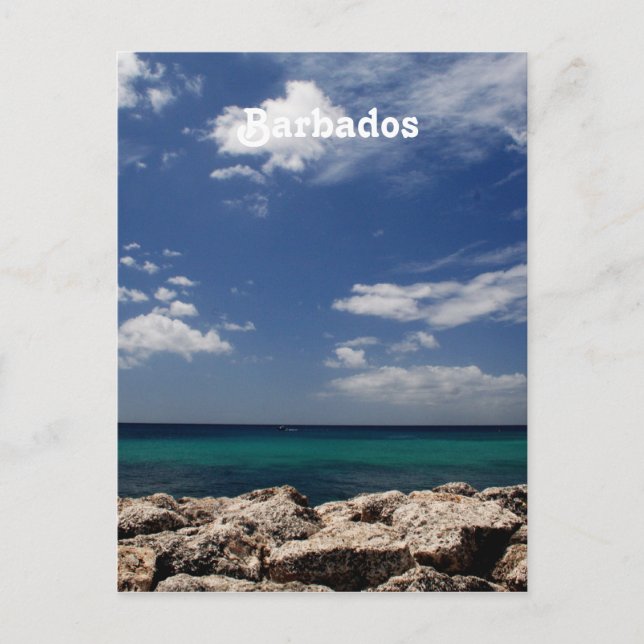 Meer in Barbados Postkarte (Vorderseite)