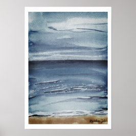 Meer in der Nacht Poster