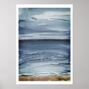 Meer in der Nacht Poster