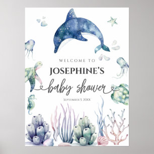 Meer Leben Willkommen zur Babyparty Poster