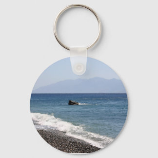 Meer mit Steinen Schlüsselanhänger