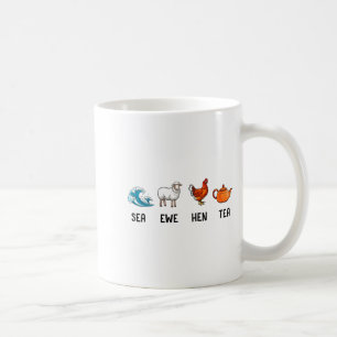 Meer Mutterschaf Henne Tee Lustiger Witz Spruch Zi Kaffeetasse