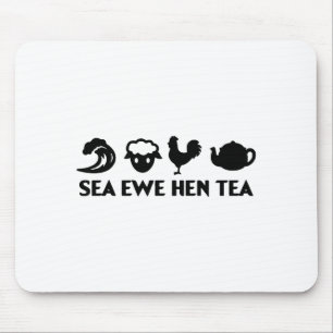 Meer Mutterschaf Henne Tee Lustiger Witz Spruch Zi Mousepad