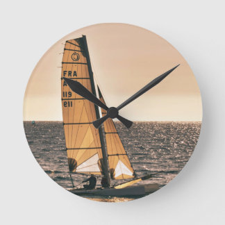 Meer, Natur, Ozean Runde Wanduhr