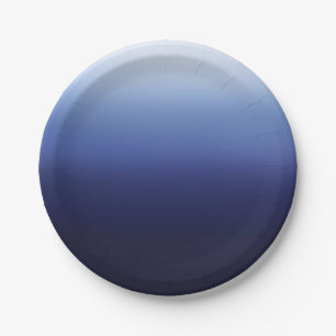 Meer Ozean Blau Moderne Minimale Strand Braut Dusc Pappteller