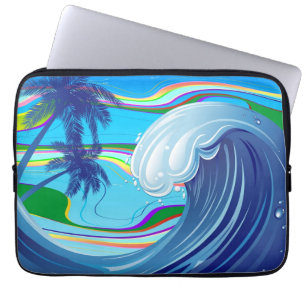 Meer Ozean große Wellenwasser Laptopschutzhülle