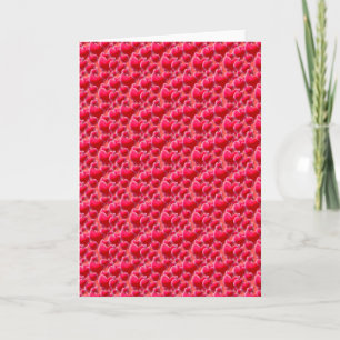 Meer rosa Herzen Feiertagskarte