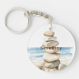 Meer Sand Felsen Serenity Strand Traum Schlüsselanhänger