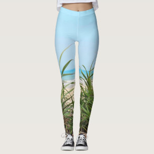 Meer, Strand, Palmen, Natur, Sommer, Bäume, tropis Leggings
