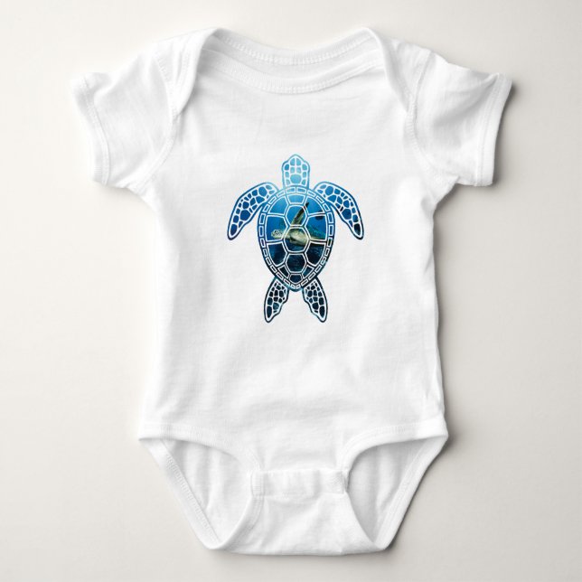 Meer turtle-2 baby strampler (Vorderseite)