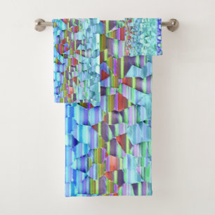 Meer und Himmel Mosaik Badhandtuch Set