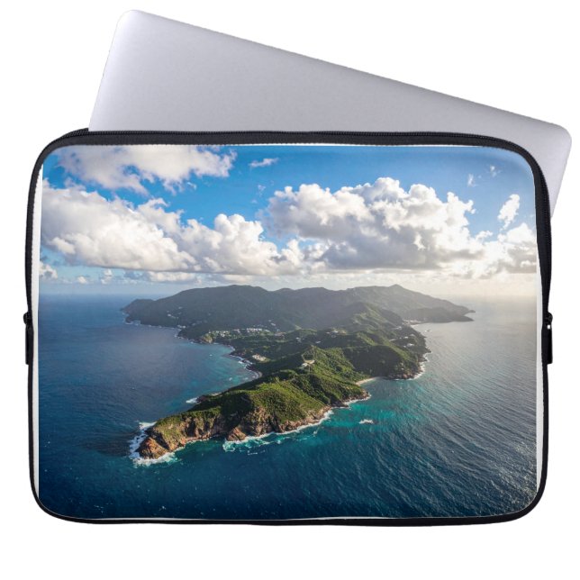 Meer und Insel Laptopschutzhülle (Vorderseite)