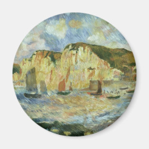 Meer und Klippen von Pierre Renoir, Vintage Kunst Magnet