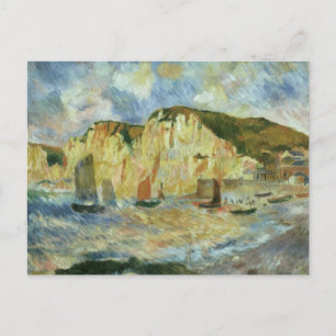 Meer und Klippen von Pierre Renoir, Vintage Kunst Postkarte