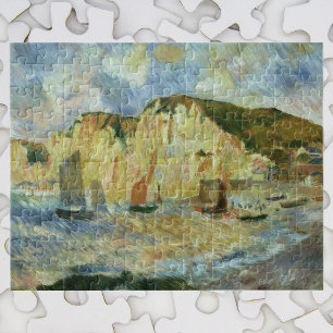 Meer und Klippen von Pierre Renoir, Vintage Kunst Puzzle