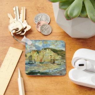 Meer und Klippen von Pierre Renoir, Vintage Kunst Schlüsselanhänger