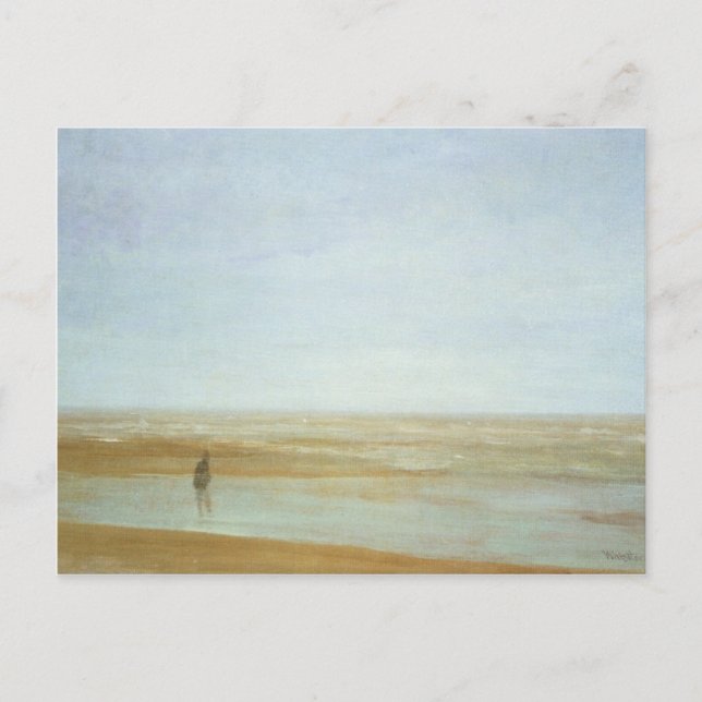 Meer und Regen von James Abbott McNeill Whistler Postkarte (Vorderseite)