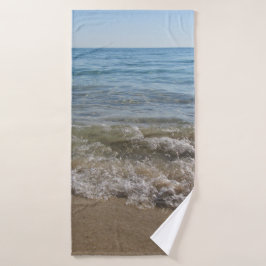 Meer- und Sandstrand Badehandtuch